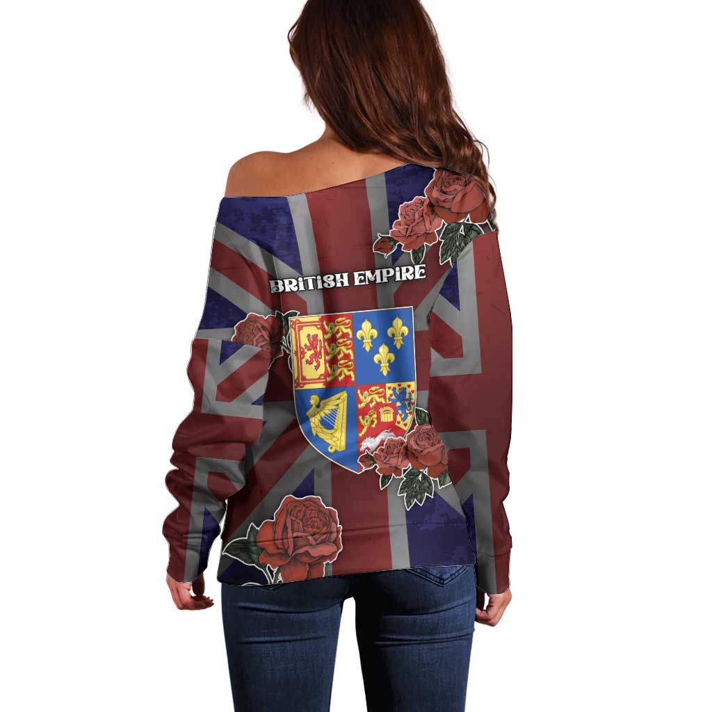 British Empire Off Shoulder Sweater Rule Britannia - Wonder Print Shop