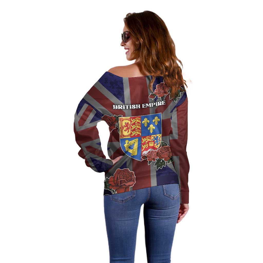 British Empire Off Shoulder Sweater Rule Britannia - Wonder Print Shop