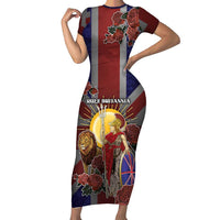 British Empire Short Sleeve Bodycon Dress Rule Britannia - Wonder Print Shop
