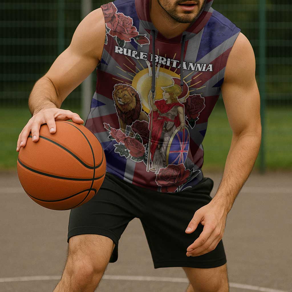British Empire Sleeveless Hoodie Rule Britannia - Wonder Print Shop