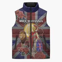 British Empire Sleeveless Puffer Jacket Rule Britannia - Wonder Print Shop