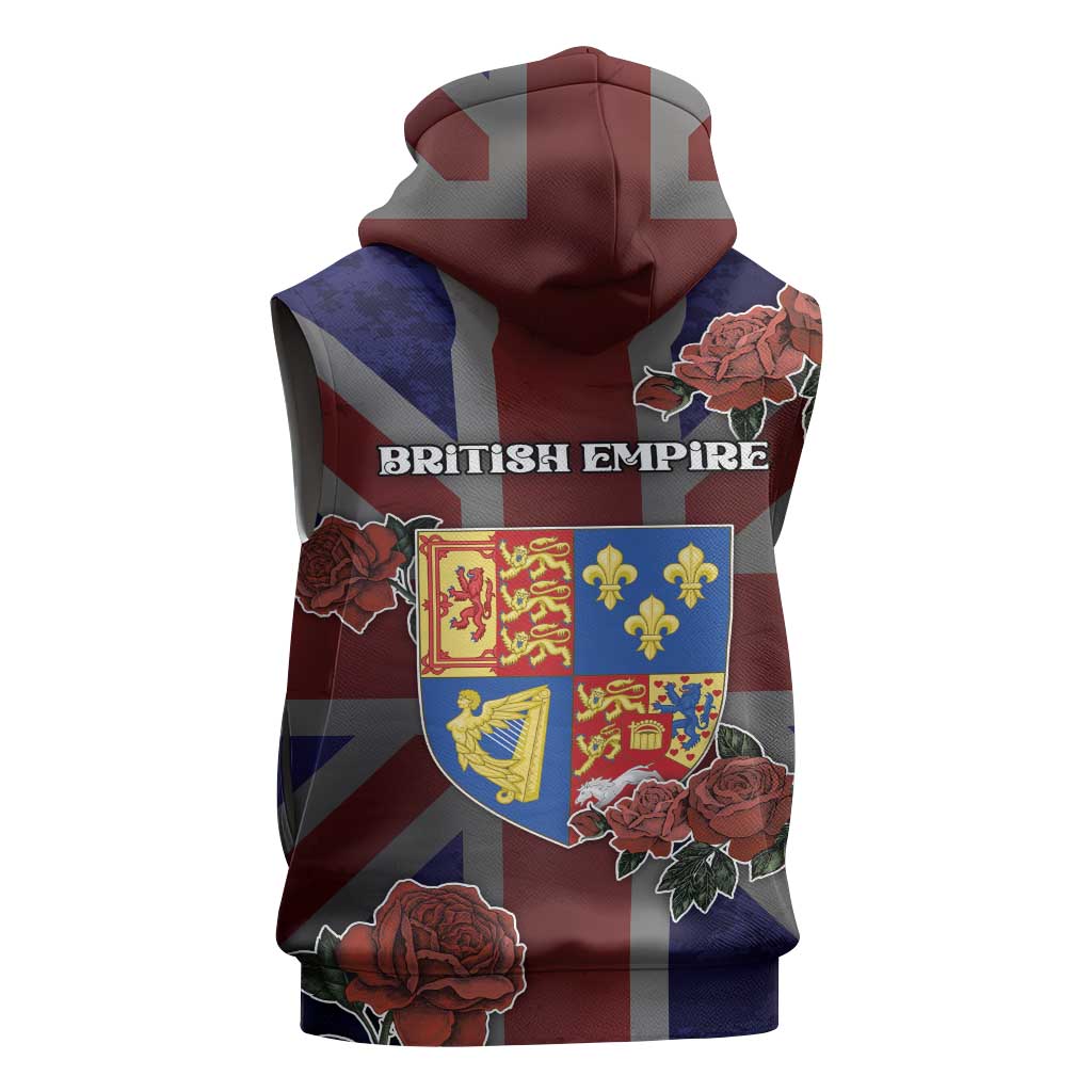 British Empire Sleeveless Zip Hoodie Rule Britannia - Wonder Print Shop
