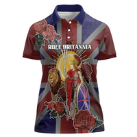 British Empire Women Polo Shirt Rule Britannia - Wonder Print Shop