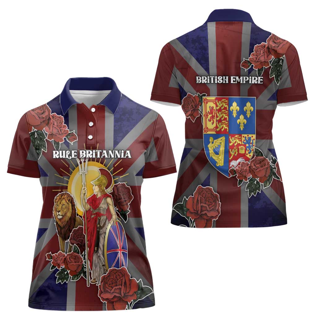 British Empire Women Polo Shirt Rule Britannia - Wonder Print Shop