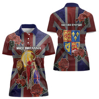 British Empire Women Polo Shirt Rule Britannia - Wonder Print Shop