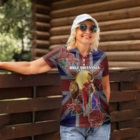 British Empire Women Polo Shirt Rule Britannia - Wonder Print Shop