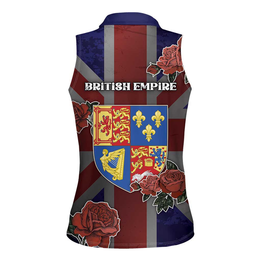 British Empire Women Sleeveless Polo Shirt Rule Britannia - Wonder Print Shop