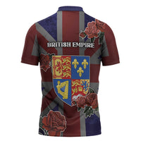 British Empire Zipper Polo Shirt Rule Britannia - Wonder Print Shop