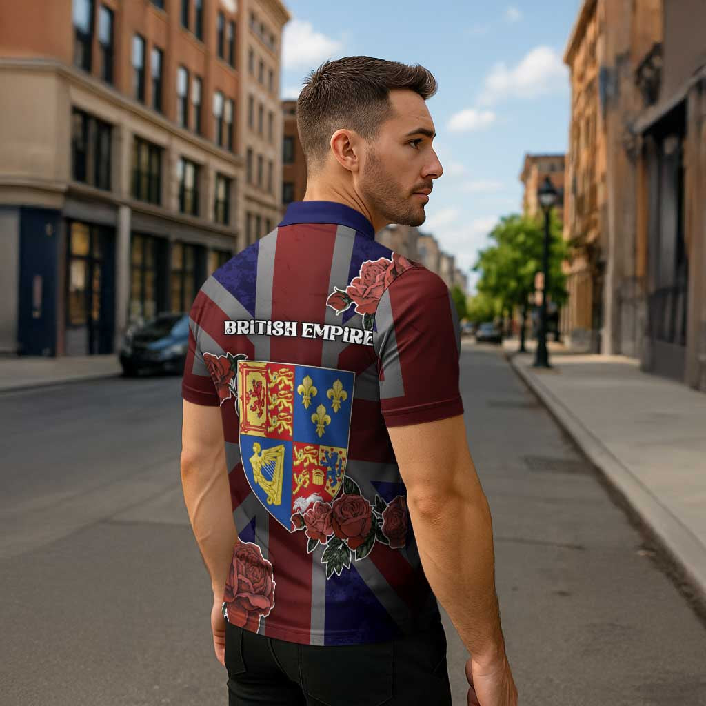British Empire Zipper Polo Shirt Rule Britannia - Wonder Print Shop