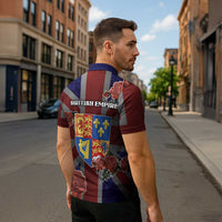 British Empire Zipper Polo Shirt Rule Britannia - Wonder Print Shop