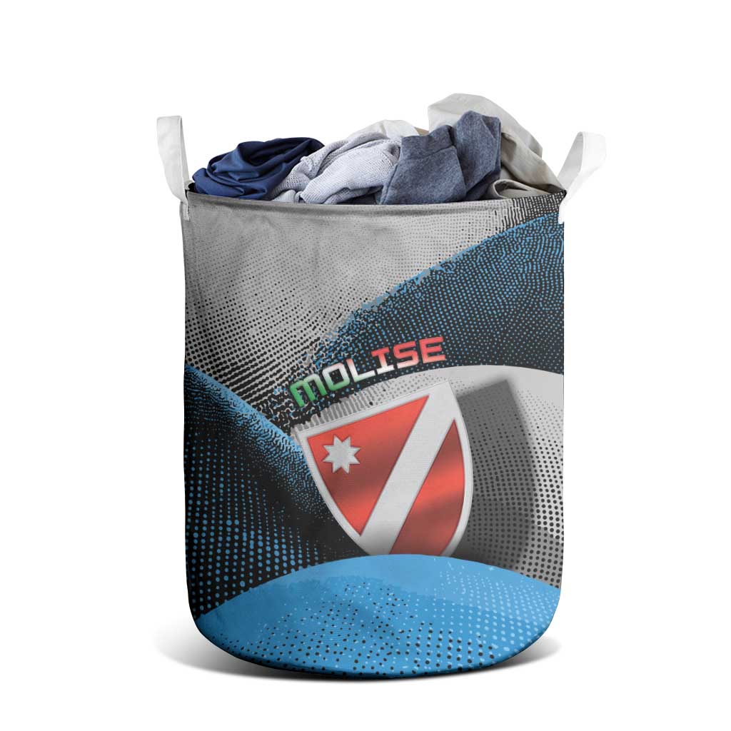 Italy Molise Laundry Basket Coat Of Arms With Dynamic Dot Patterns
