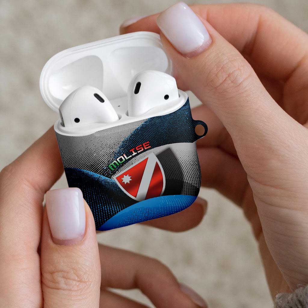 Italy Molise AirPods Case Coat Of Arms With Dynamic Dot Patterns