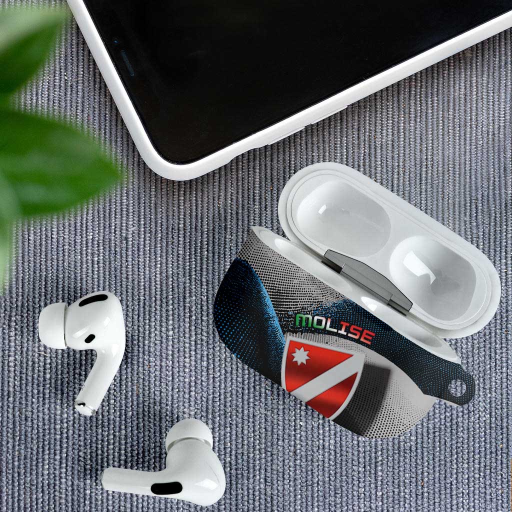 Italy Molise AirPods Case Coat Of Arms With Dynamic Dot Patterns