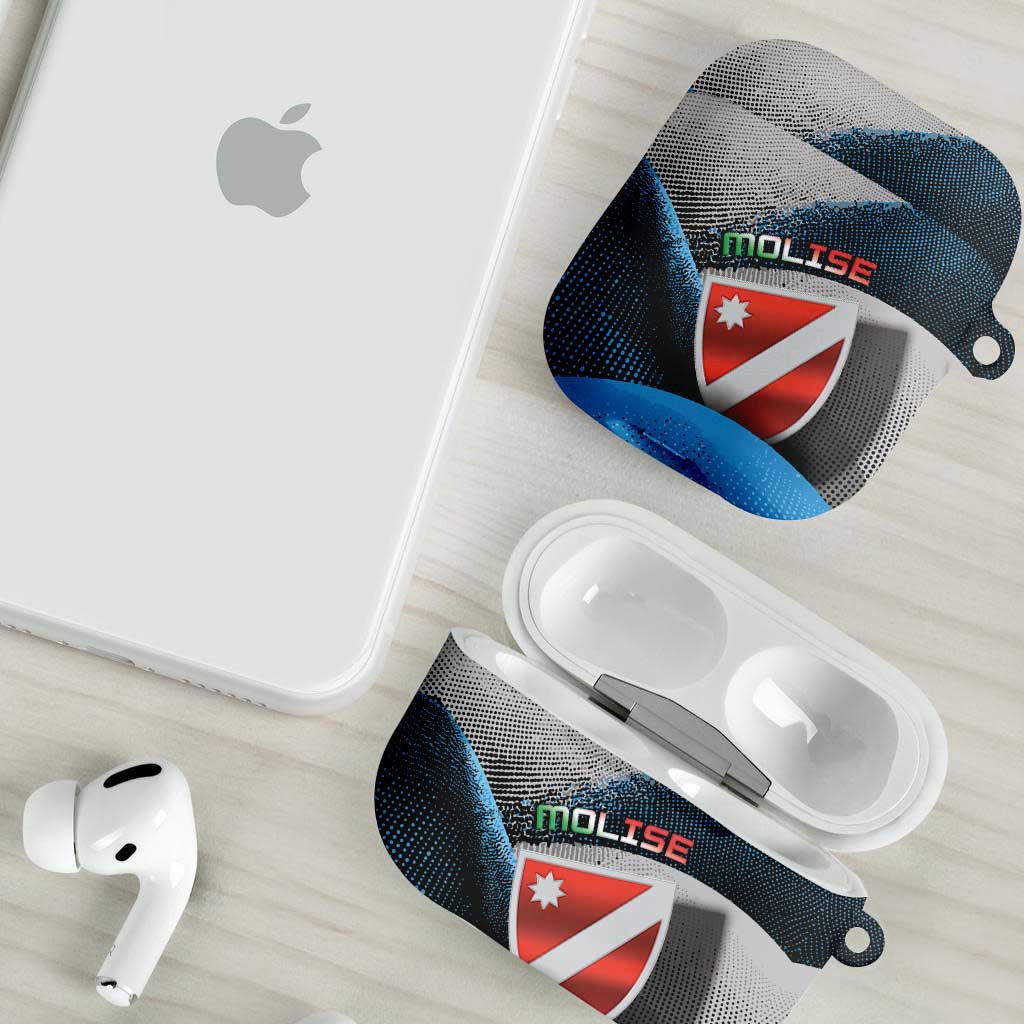 Italy Molise AirPods Case Coat Of Arms With Dynamic Dot Patterns