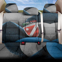 Italy Molise Back Car Seat Cover Coat Of Arms With Dynamic Dot Patterns