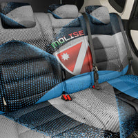 Italy Molise Back Car Seat Cover Coat Of Arms With Dynamic Dot Patterns