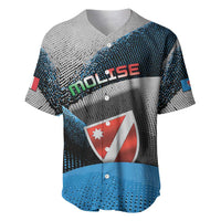 Personalized Italy Molise Baseball Jersey Coat Of Arms With Dynamic Dot Patterns