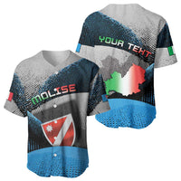 Personalized Italy Molise Baseball Jersey Coat Of Arms With Dynamic Dot Patterns