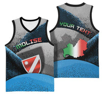 Personalized Italy Molise Basketball Jersey Coat Of Arms With Dynamic Dot Patterns