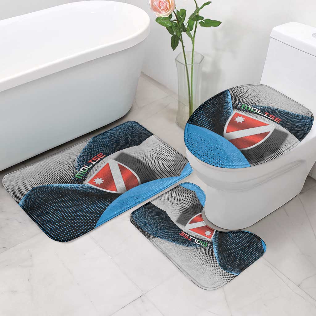 Italy Molise Bathroom Set Coat Of Arms With Dynamic Dot Patterns