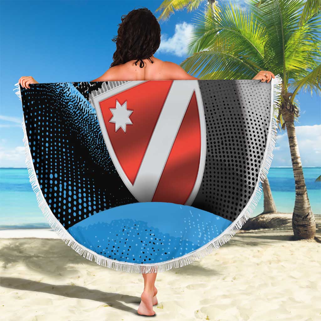 Italy Molise Beach Blanket Coat Of Arms With Dynamic Dot Patterns