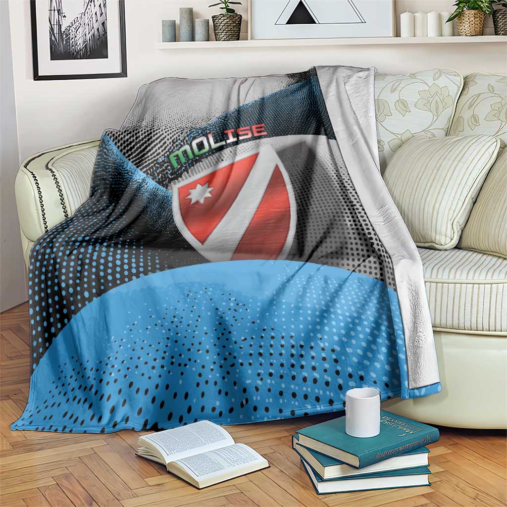 Italy Molise Blanket Coat Of Arms With Dynamic Dot Patterns