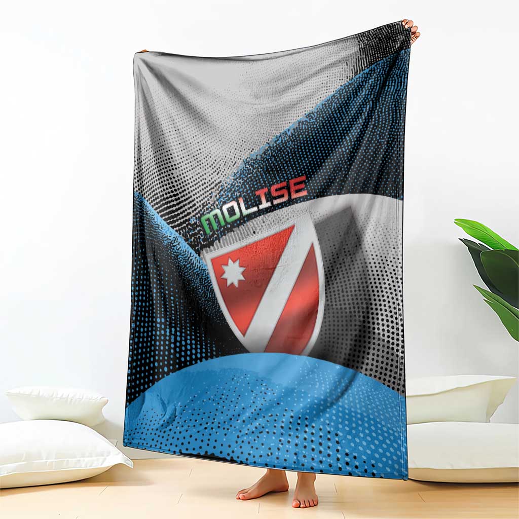 Italy Molise Blanket Coat Of Arms With Dynamic Dot Patterns