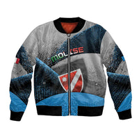 Personalized Italy Molise Bomber Jacket Coat Of Arms With Dynamic Dot Patterns