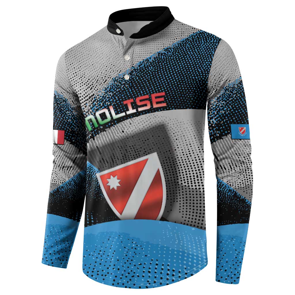Personalized Italy Molise Button Sweatshirt Coat Of Arms With Dynamic Dot Patterns