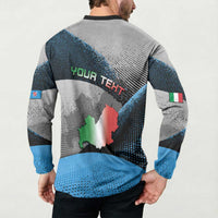 Personalized Italy Molise Button Sweatshirt Coat Of Arms With Dynamic Dot Patterns