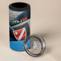 Personalized Italy Molise 4 in 1 Can Cooler Tumbler Coat Of Arms With Dynamic Dot Patterns