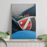 Italy Molise Canvas Wall Art Coat Of Arms With Dynamic Dot Patterns