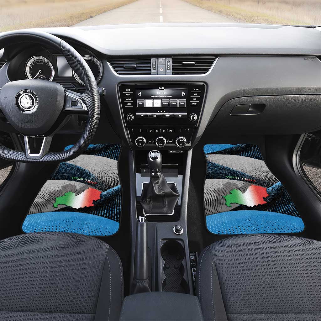 Personalized Italy Molise Car Mats Coat Of Arms With Dynamic Dot Patterns