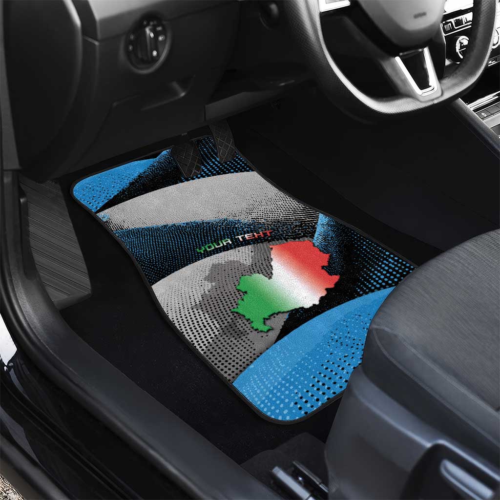 Personalized Italy Molise Car Mats Coat Of Arms With Dynamic Dot Patterns