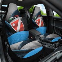 Italy Molise Car Seat Cover Coat Of Arms With Dynamic Dot Patterns