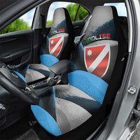 Italy Molise Car Seat Cover Coat Of Arms With Dynamic Dot Patterns