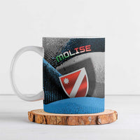 Personalized Italy Molise Ceramic Mug Coat Of Arms With Dynamic Dot Patterns