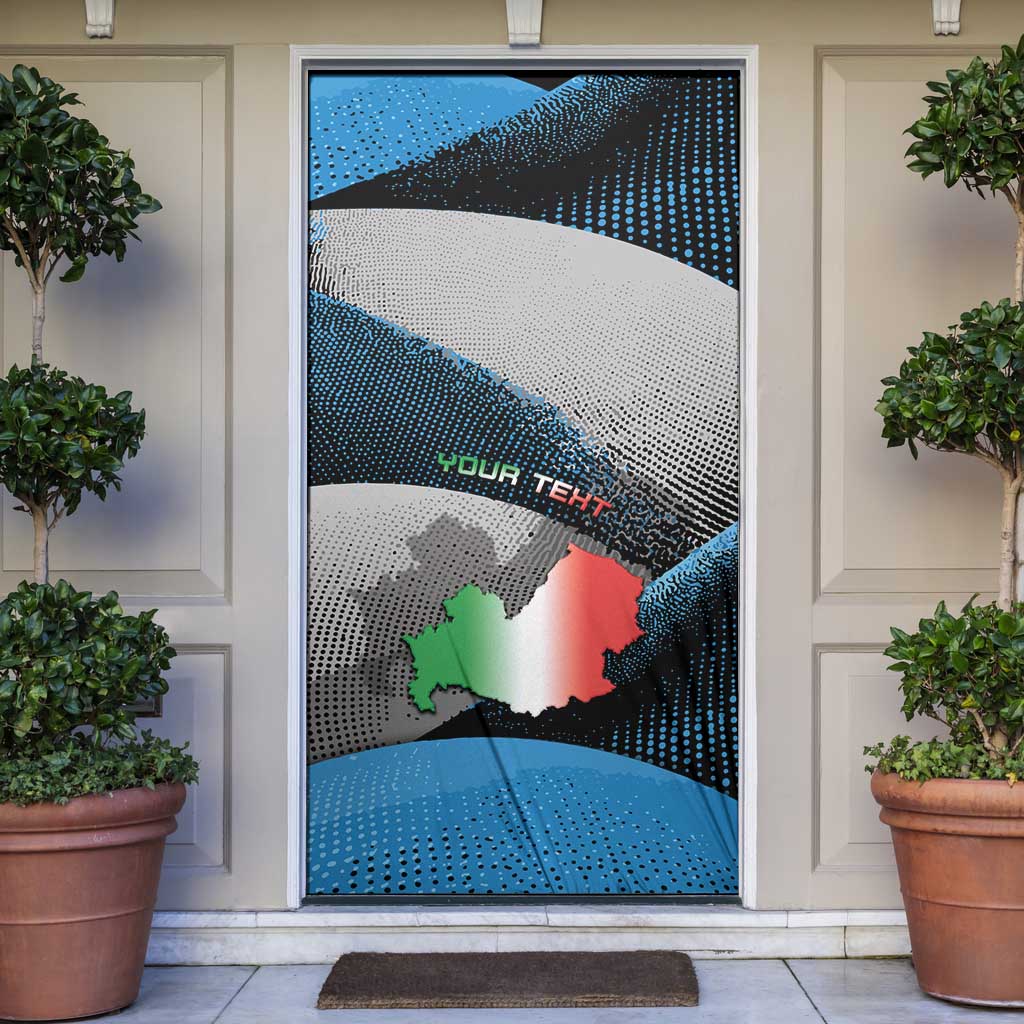 Personalized Italy Molise Door Cover Coat Of Arms With Dynamic Dot Patterns