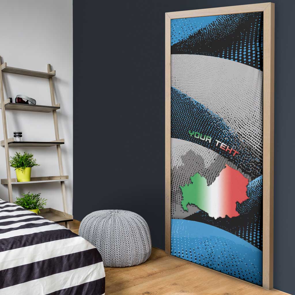 Personalized Italy Molise Door Cover Coat Of Arms With Dynamic Dot Patterns
