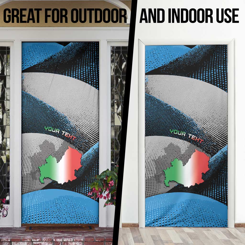Personalized Italy Molise Door Cover Coat Of Arms With Dynamic Dot Patterns