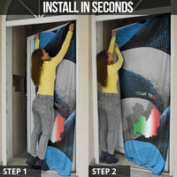 Personalized Italy Molise Door Cover Coat Of Arms With Dynamic Dot Patterns