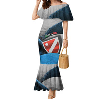 Personalized Italy Molise Family Matching Mermaid Dress and Hawaiian Shirt Coat Of Arms With Dynamic Dot Patterns
