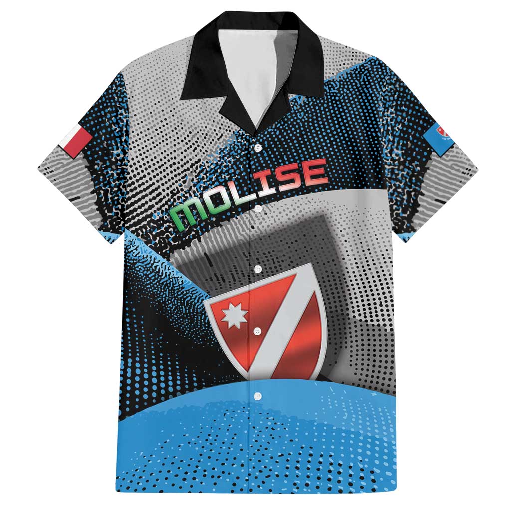 Personalized Italy Molise Hawaiian Shirt Coat Of Arms With Dynamic Dot Patterns