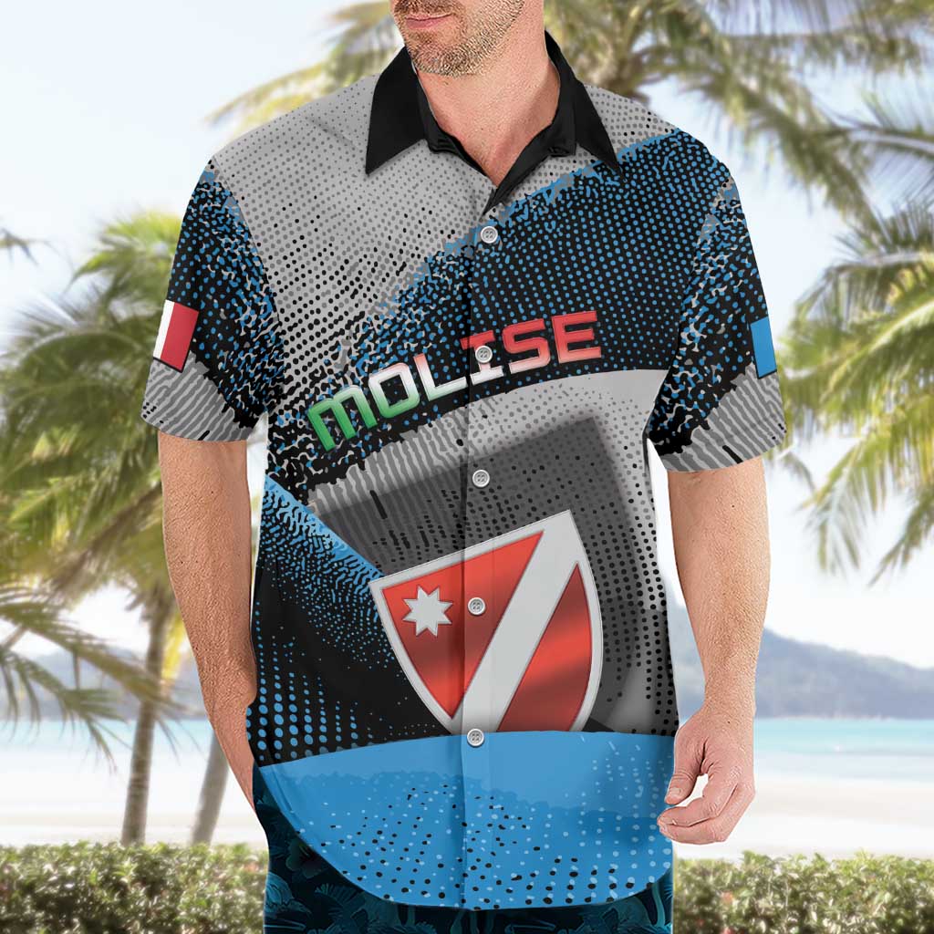 Personalized Italy Molise Hawaiian Shirt Coat Of Arms With Dynamic Dot Patterns