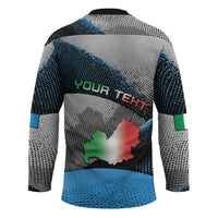 Personalized Italy Molise Hockey Jersey Coat Of Arms With Dynamic Dot Patterns