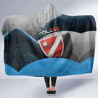 Italy Molise Hooded Blanket Coat Of Arms With Dynamic Dot Patterns