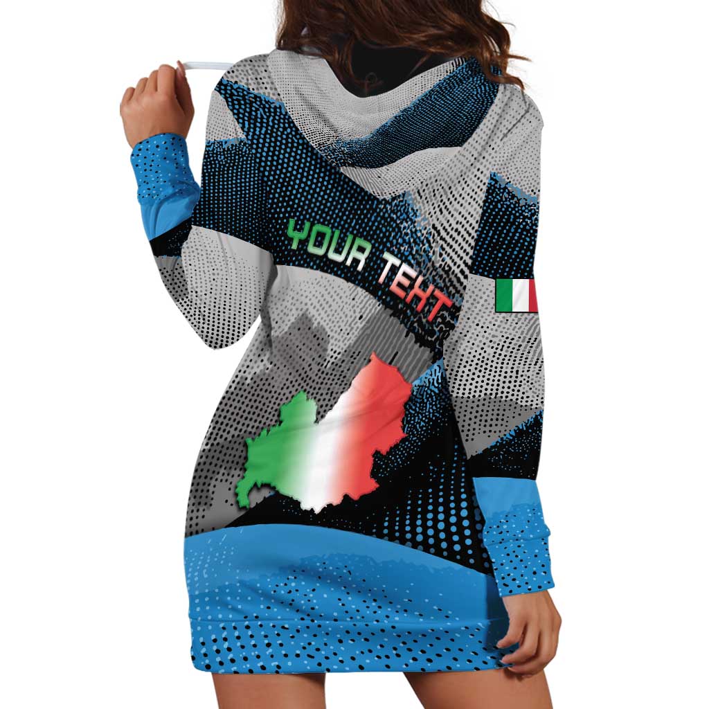 Personalized Italy Molise Hoodie Dress Coat Of Arms With Dynamic Dot Patterns