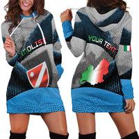 Personalized Italy Molise Hoodie Dress Coat Of Arms With Dynamic Dot Patterns