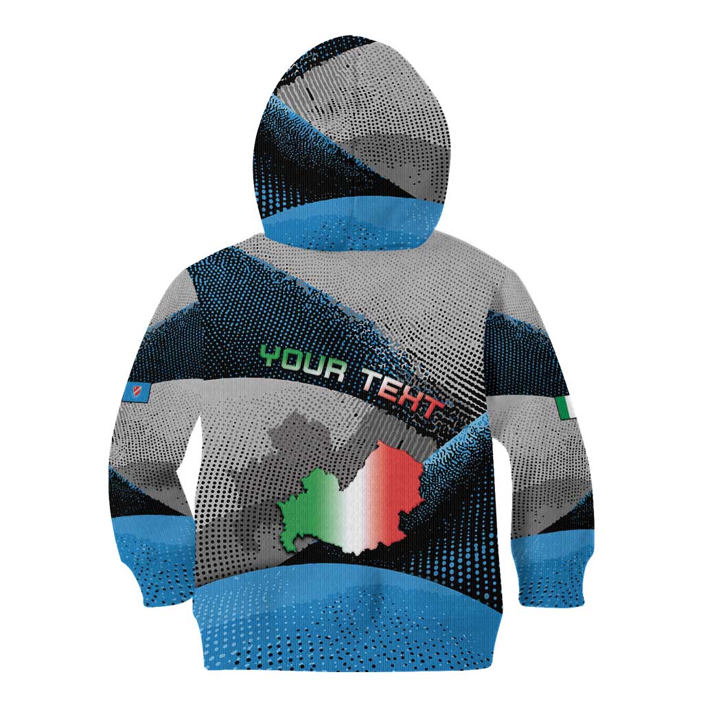 Personalized Italy Molise Kid Hoodie Coat Of Arms With Dynamic Dot Patterns