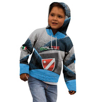 Personalized Italy Molise Kid Hoodie Coat Of Arms With Dynamic Dot Patterns